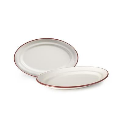 IBILI 908730 White Glass Oval Dish 30 X 20 X 3 Cm