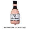 Foil Balloons for Party Decorations, New Year Wine Bottle and Wine Glass Shape, Birthday Bar Decor Kit with Straws and Glue Dots, Silver