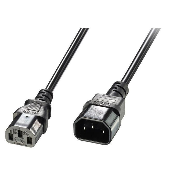 LINDY Rallonge secteur IEC - 5m