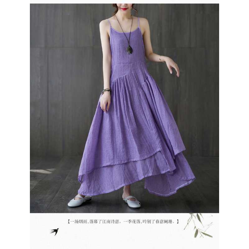 

Юбки, платья-халтер и платья на весну и лето 2XL фиолетовый