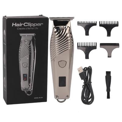 Hair Trimmer Rechargeable Low Noise Safe Portable Electric Hair Clipper with 3 Guide Combs for Men