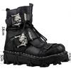 Autumn and Winter Men's Leather High Top Desert Short Boots, Motorcycle Boots, Thick Soled Punk Leather Boots