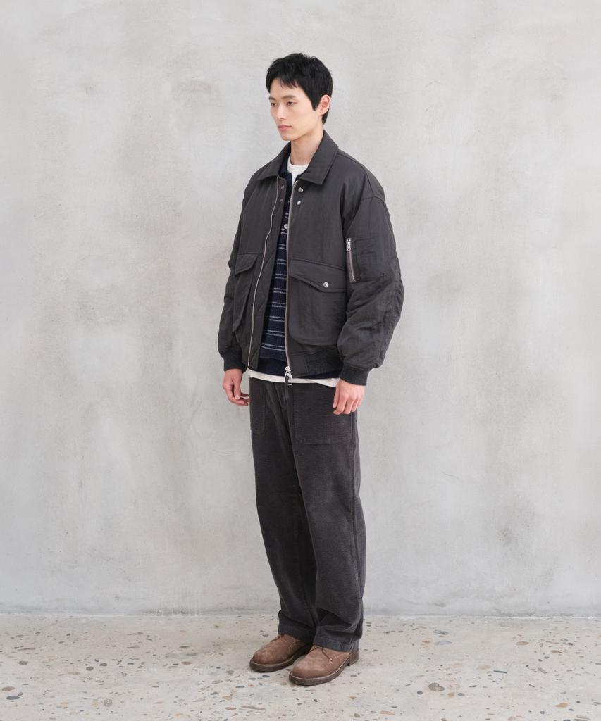 HORLISUN Airborne Nylon Padding Jacket Charcoal