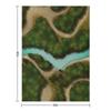 Forest Trails and Stream 002 Battle Map for Table Top RPG Miniatures Throw Blanket warm winter For Sofa Thin Blankets