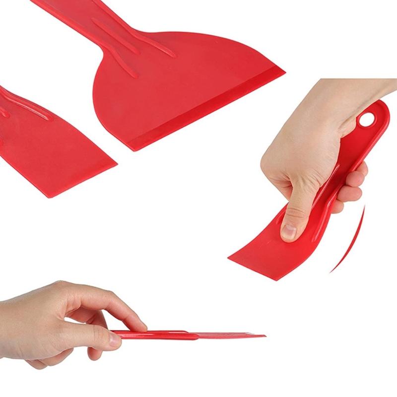 3Piece All Plastic Spackling Putty Scraper Spatula Kit Suitable For DIYer Enthusiasts&Construction Professional Painters
