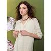 Sancai 2025 Spring Hollow-out Knit Tassel Resort Maxi Dress