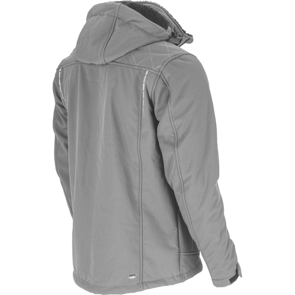 Softshell Jacket With Hood, Insulated, Gray, "", Ce, Lahti