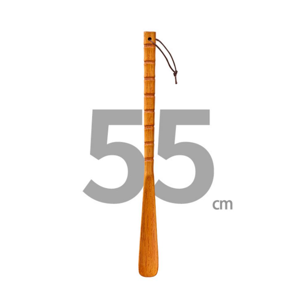 New Wooden Shoe Horn Easy on Off Extra Long Handle Shoehorn Portable Hanging Put on Shoes Tools Home Accessories
