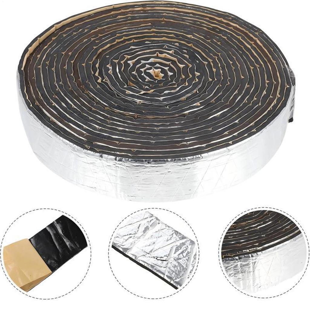 Pipe Insulation Wrap Aluminum Foil Finish Freeze Protection Insulation Wrap Waterproof for Outdoor Cold Hot Water Pipe  Protect