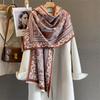 Design Floral Printed Cashmere Scarf Women Winter Pashmina Shawls And Wraps Thick Warm Bufanda Stoles Blanket Luxury