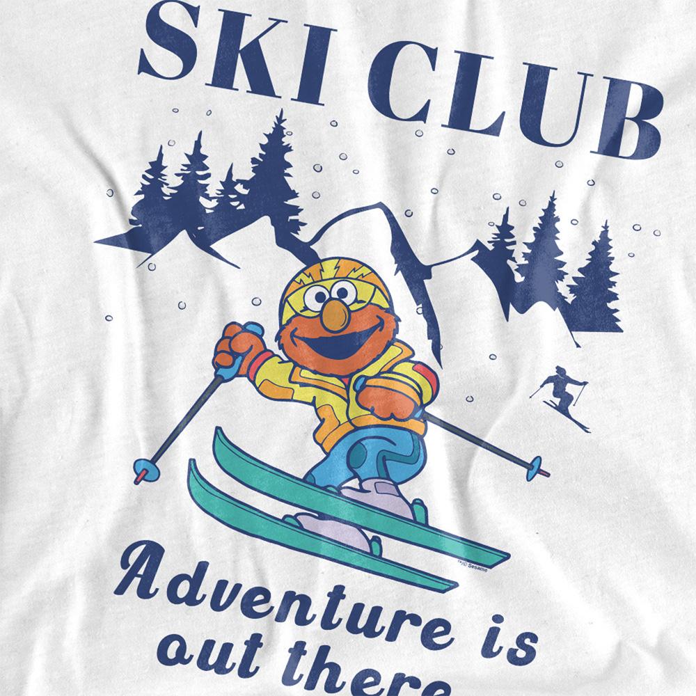Sesame Street Womens/Ladies Ski Club Adventure Elmo T-Shirt