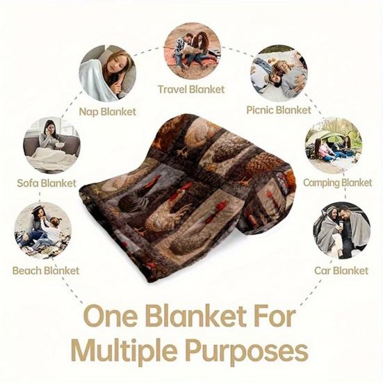 Kohout Kostkovaný Vzor Deka Farmářská Flanelová Deka Vintage Potisk Kuřat Útulná Přehozová Deka Farmářská Prošívaná Deka pro Domov Postel Pohovka Dárek k Kolaudaci