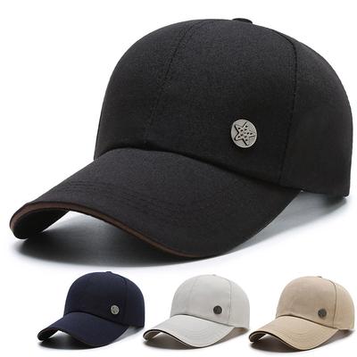 New Baseball Cap Men's Cap Sun Protection Sun Hat Versatile Casual Hat Versatile Canvas Solid Color Hat