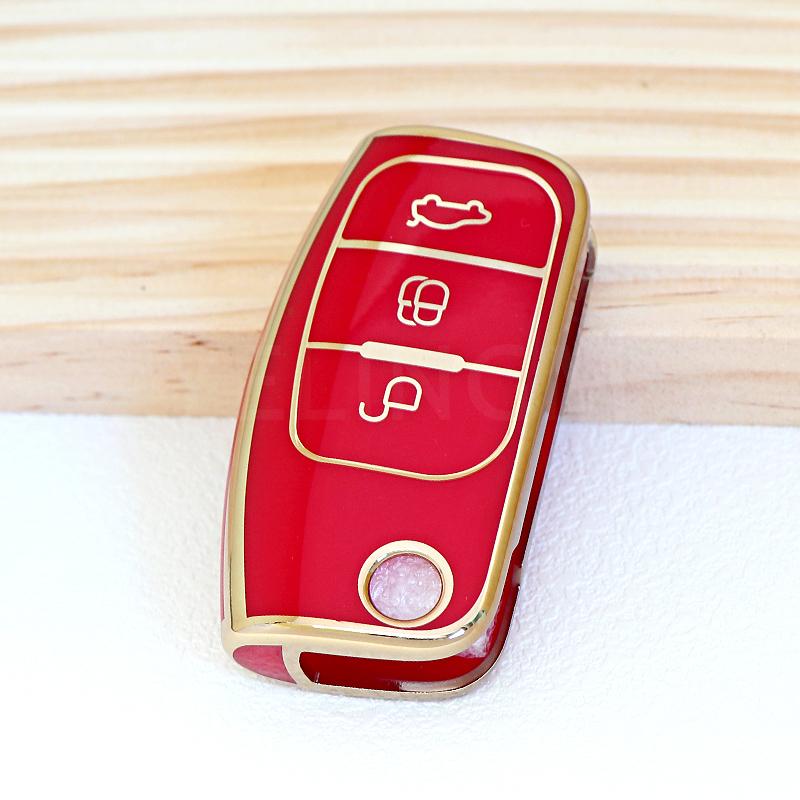 For Ford Focus 2 3 Mk3 Mk4 Fiesta Mk8 Mk3 Mk7 Puma Car Key Case Cover Mondeo Mk5 Mk4 Explorer Ecosport Kuga C Max Bronco Mustang