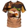Creative Funny Egg 3d Printed T Shirt Men Summer Short Sleeve Harajuku Casual Loose