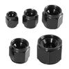 Black Anodized Aluminum AN4-AN12 Adapter Female Flare Cap/Plug/Nut Fitting