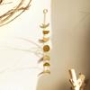 Handmade Hammered Moon Phase Hanging Ornaments Boho Wall Decor For Bedroom Home Dorm Living Room