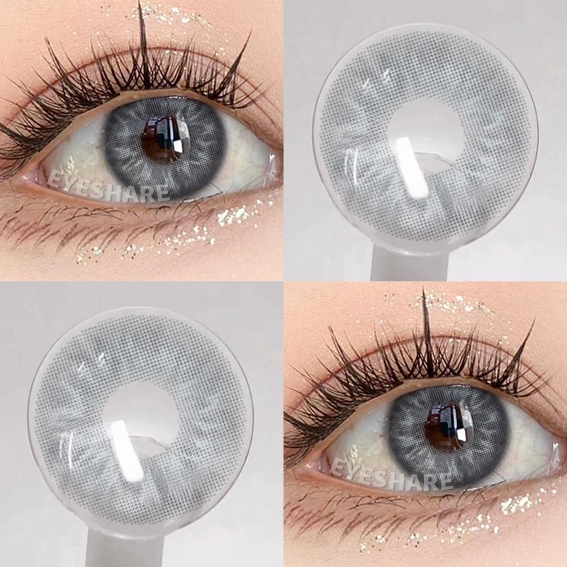 Eyeshare 2pcs Eye Contact Lens Chocolate Contact Lenses Color Natural for Daily Wear Yearly Lenses