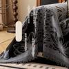Hochwertiges Retro-Sofa-Handtuch mit Blumendruck, multifunktionale weiche Kniedecke für Büro und Zuhause, Sofaüberwurf im europäischen Stil zur vollständigen Abdeckung