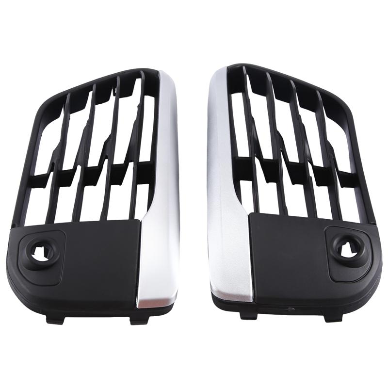 51117453987 51117453988 Front Bumper Windscreen Front Bumper Outer Grille Left+Right Auto Car For BMW F48 X1 2016--A02G