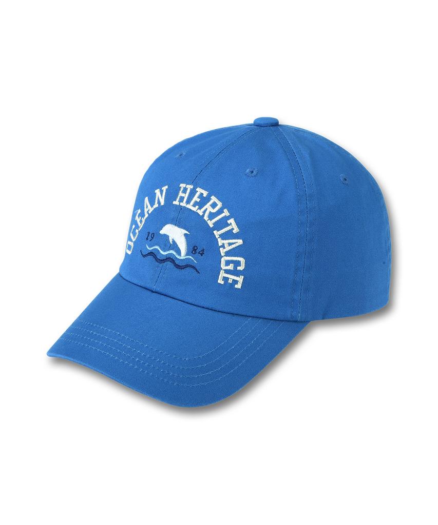 DOLPHIN WAVE APPAREL Ocean Heritage Dolphin Ball Cap Blue