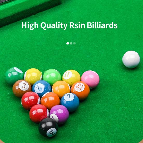 1 Zestaw Zabawki Bilardowe Gładkie Drobne Wykonanie Dobry Stabilny Stojak Odporne na Upadki Interakcja Rodzic-Dziecko Popraw Zabawa w Bilard Zabawki Rozrywkowe