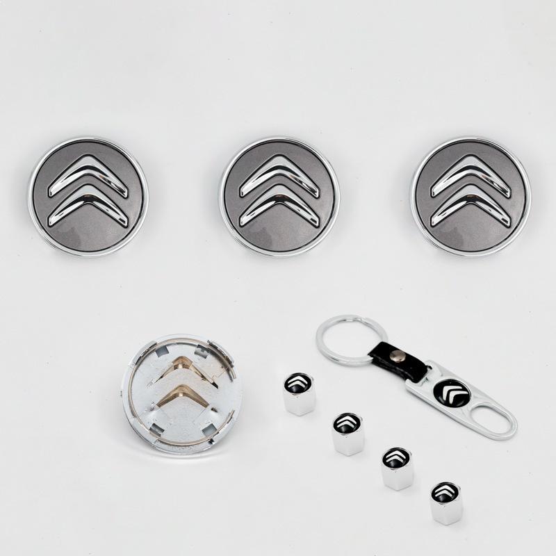 

Compatible 60mm Wheel Hub Caps for Citroën: Dongfeng C2, C4, LC5, and Sega Models.