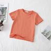 Candy Color T Summer New Boys' Basic Solid Color Top, Girls' Baby Versatile Half Sleeved Cotton T-shirt