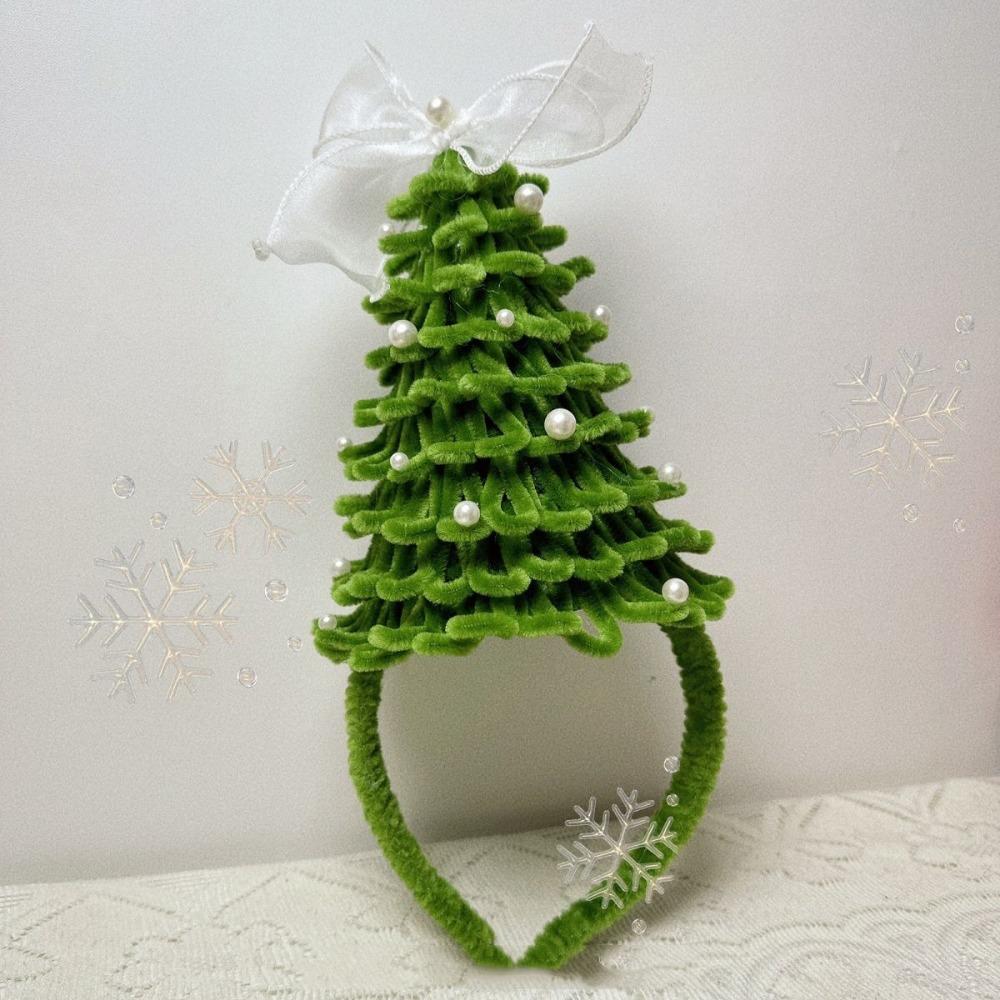 

Материал для ободка с закручивающейся рождественской елкой, материал для ободка для волос с закручивающейся рождественской елкой, женщины Style 2