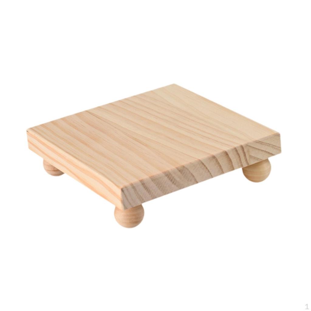 Wooden Cosmetic Stand Countertop Organizer Easy To Clean, Sturdy Gift, Pedestal Makeup Perfume