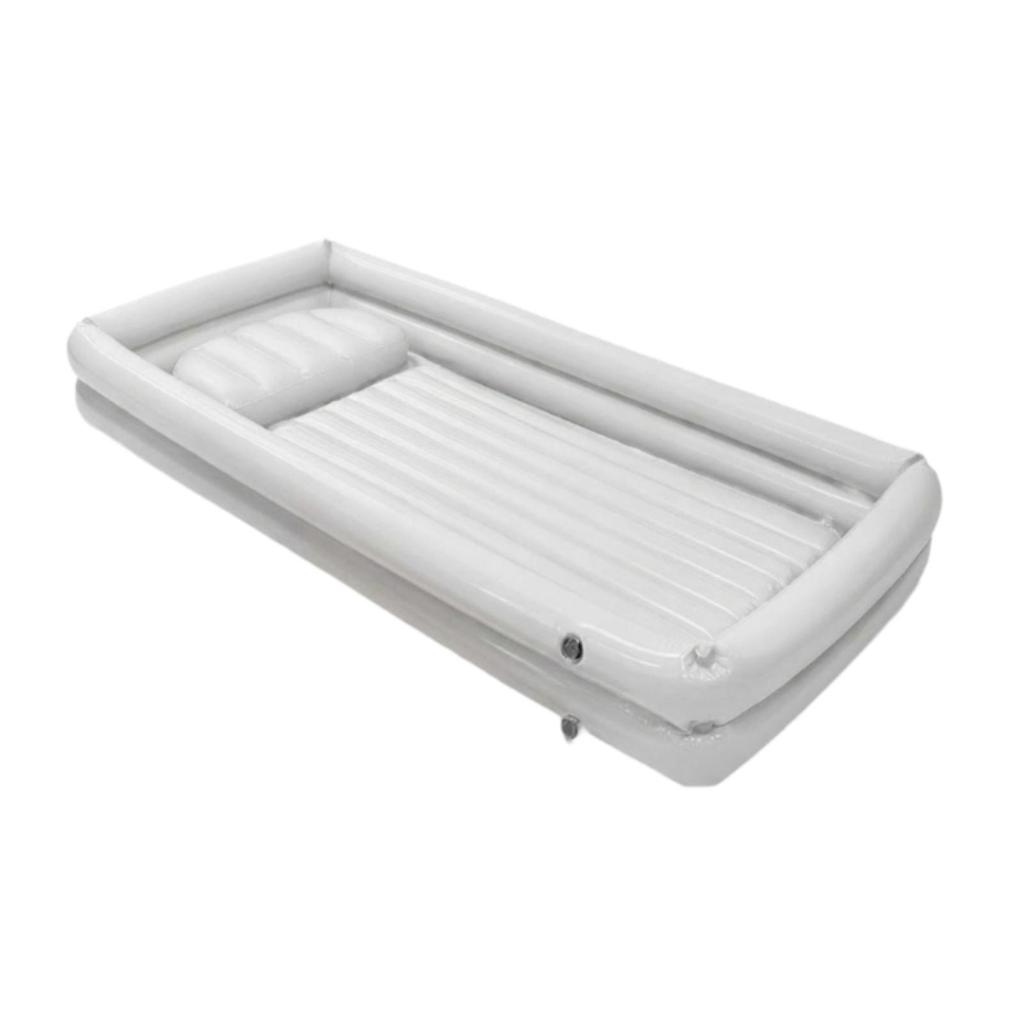 Inflatable Tub Foldable Ice Bath and for Athletes Recovery Home SPA White
