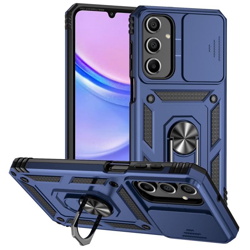 For Samsung Galaxy A16 5G Case Slide Camera Shockproof Armor Phone Case For Galaxy A16 A 16 Magnetic Ring Stand Back Cover