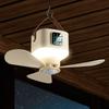 2 In 1 Silent Ceiling Fan Light 4 Gears Lightweight Hanging Fan Brushless Motor Fan Light for Dining Room Bedroom Living Room