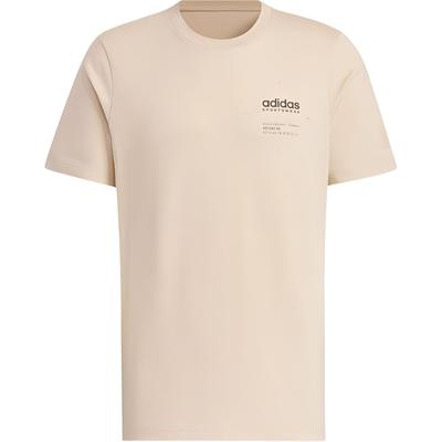Logo Comfort Casual Sports Simple Pullover Crew Neck Short Sleeve T-Shirt SS24 Unisex Tops Magic-Light-Brown Black JI9077