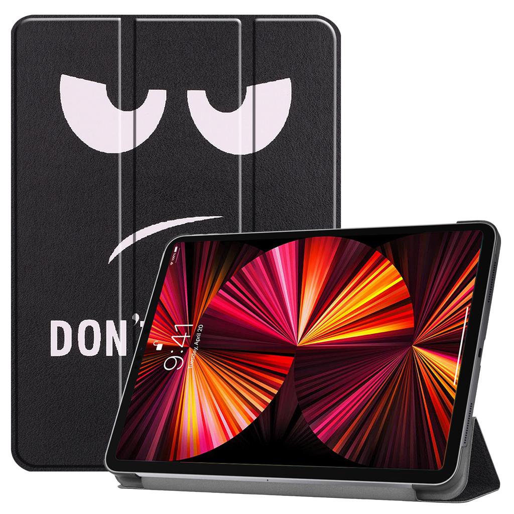 Customizable Embossing Cartoon Pictures Trifold Folio Stand Hard Back Tablet Case for iPad Pro 11" 2021