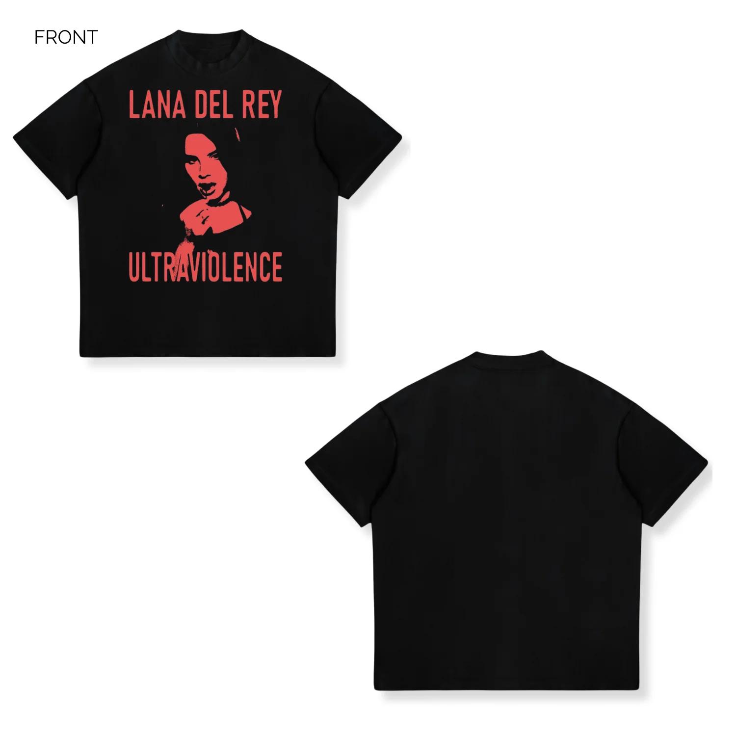 

90s Singer Lana Del Rey Cotton TShirt Harajuku Unisex Women Retro ShortSleeve Fashion TShirts Oversized Cotton Tees Streetwear 4XL