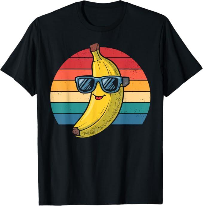 

Retro Banana Novelty Fun for Men Women Kids T-Shirt 2XL
