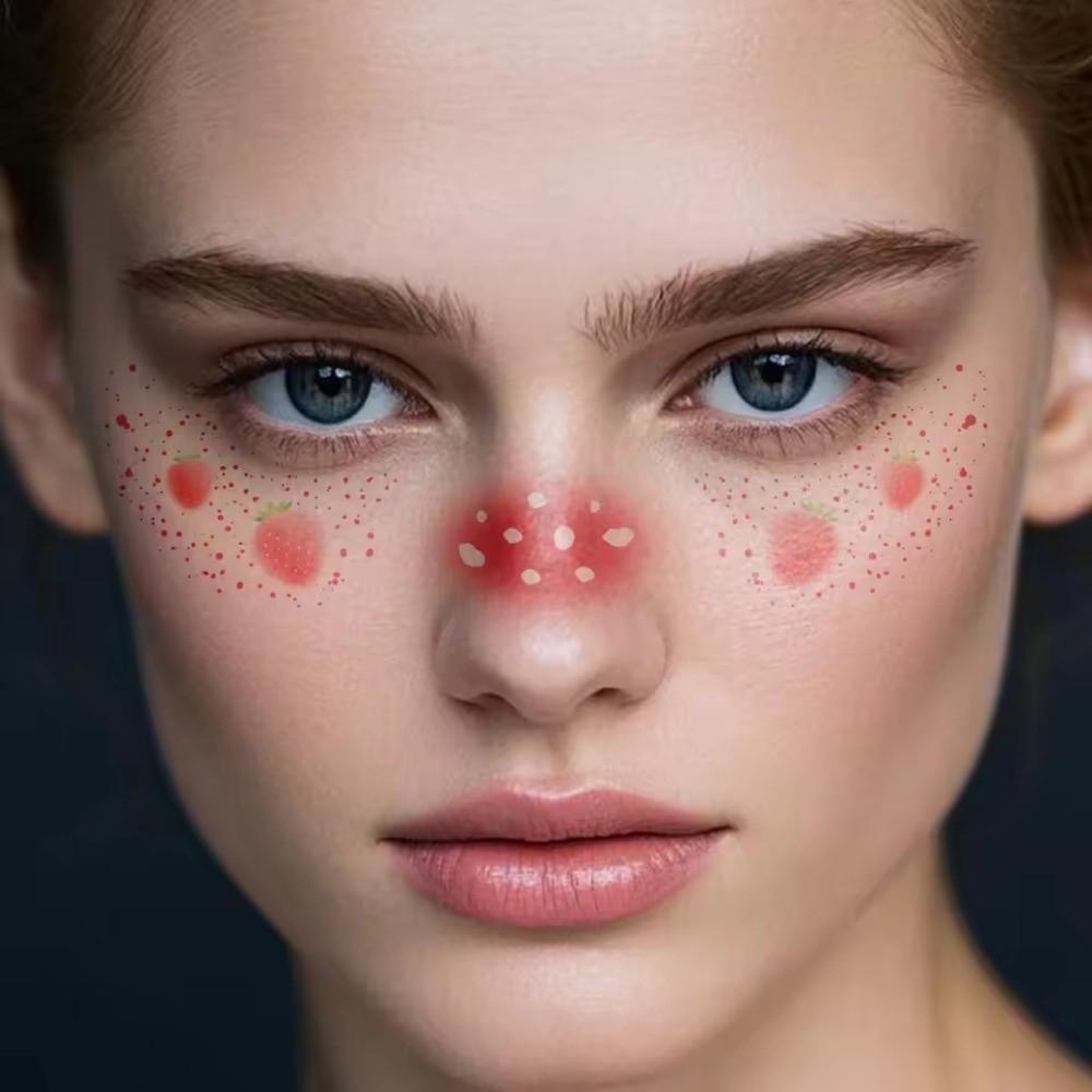 6Pcs/Set Long Lasting Face Temporary Tattoos Facial Art Makeup Stickers  Valentine's Day