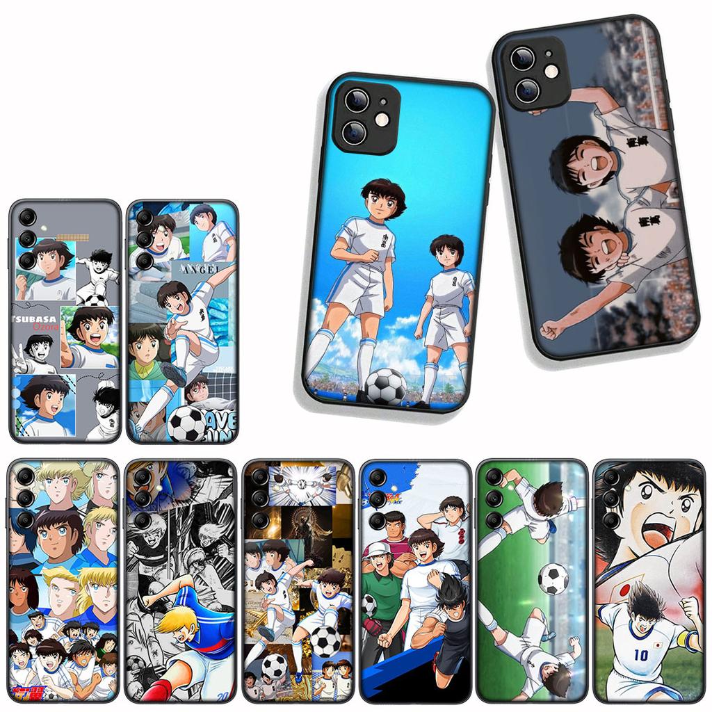 for Motorola Moto E14 E15 G04 G05 G14 G15 G54 G24 Power G34 G35 G75 G84 G85 G45 G55 G64 Case Captain Cartoon Tsubasa Football