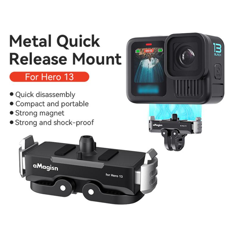 

Quick Release Mount Base Compatible For Hero13 Stable Aluminium Alloy Mount Base Accessories For