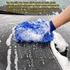 2pcs Set of Car Wash Ultra-Fine Fiber Gloves, High-Quality Ultra-Fine Fiber Washing Gloves for Car Wash Brush Without Battery