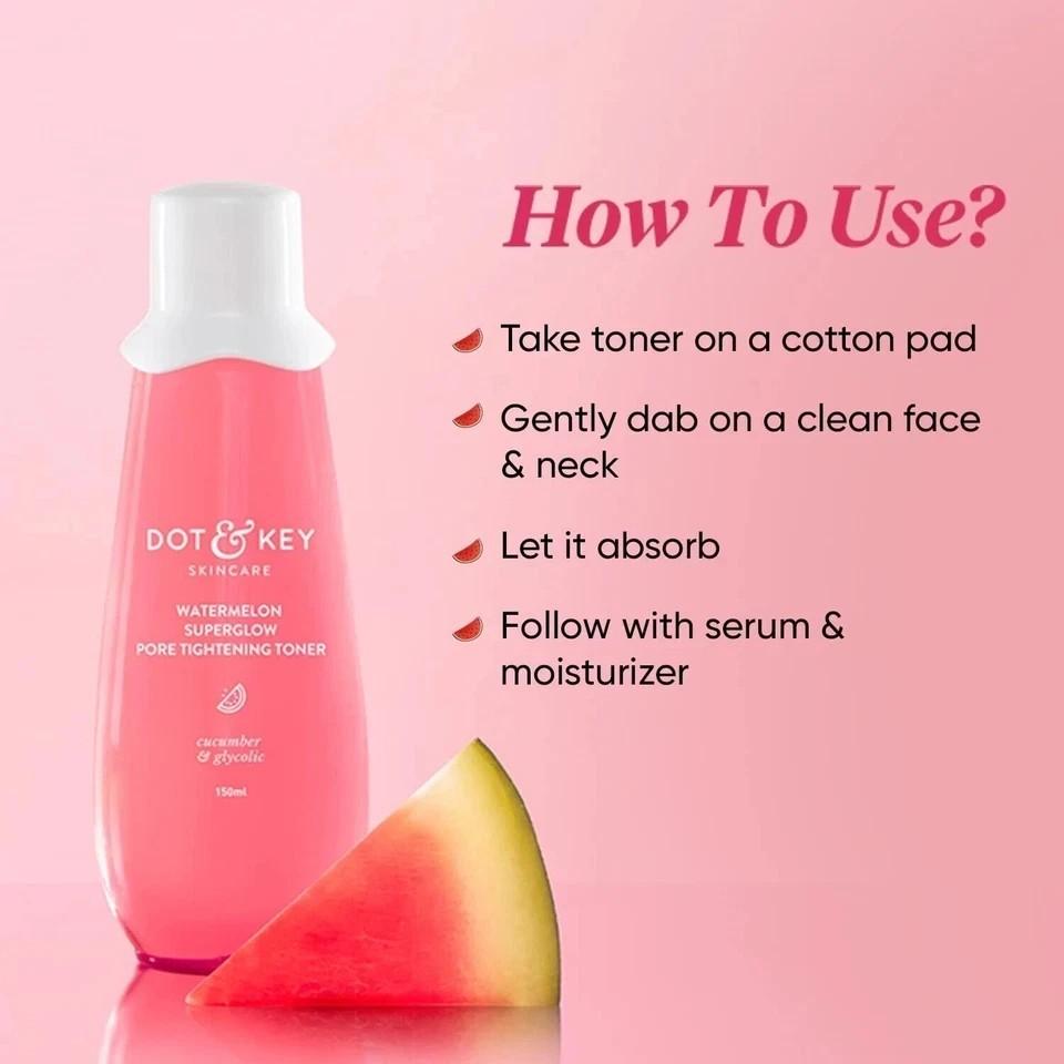 Dot & Key Wassermelone SuperGlow Porenverfeinernder Toner, 150 ml
