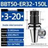CNC-Hochgeschwindigkeits-Doppelseitiger BBT30/40/50-ER20/25/32 Werkzeughalter mit Dynamischer Auswuchtung