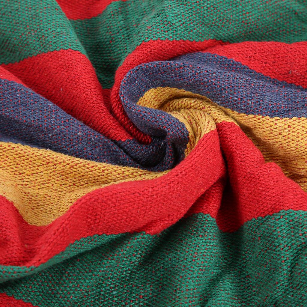 Leichte Campinghängematte Tragbare Outdoor-Reisehängematte mit Hartholz-Spreizstange