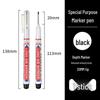 Aowa Long-Tip Deep Hole Black Marker - Oil-Based & Waterproof for Woodworking & Ceramics
