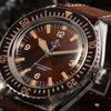 Hruodland F025 Retro Sport Men Watch HZ2565 Automatic Mechanical Stainless Steel Leather Strap Diving Reloj Hombre Watch for Me