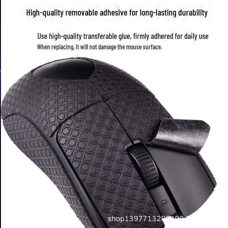 Razer Viper V3 Speed Boky: Protiskluzové, odolné proti potu, semišové nálepky na zadní stranu myši.