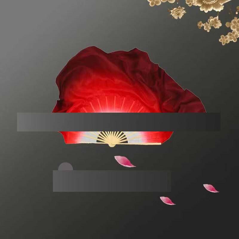 Танцевальный веер WEZHO из имитации шелка