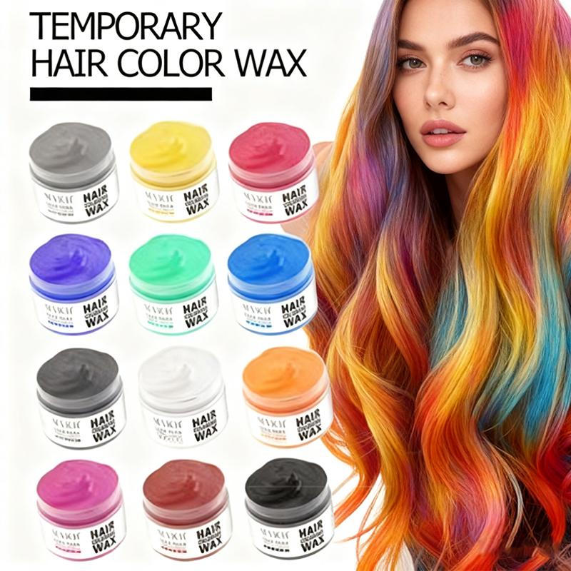 13 Kleuren Haarkleur Wax 50g SEVICH DIY Haar Geverfde Modder Gemakkelijk Uitwasbare Verf voor Wenkbrauw Baard Kleuring Tijdelijke Haarkleur Crème