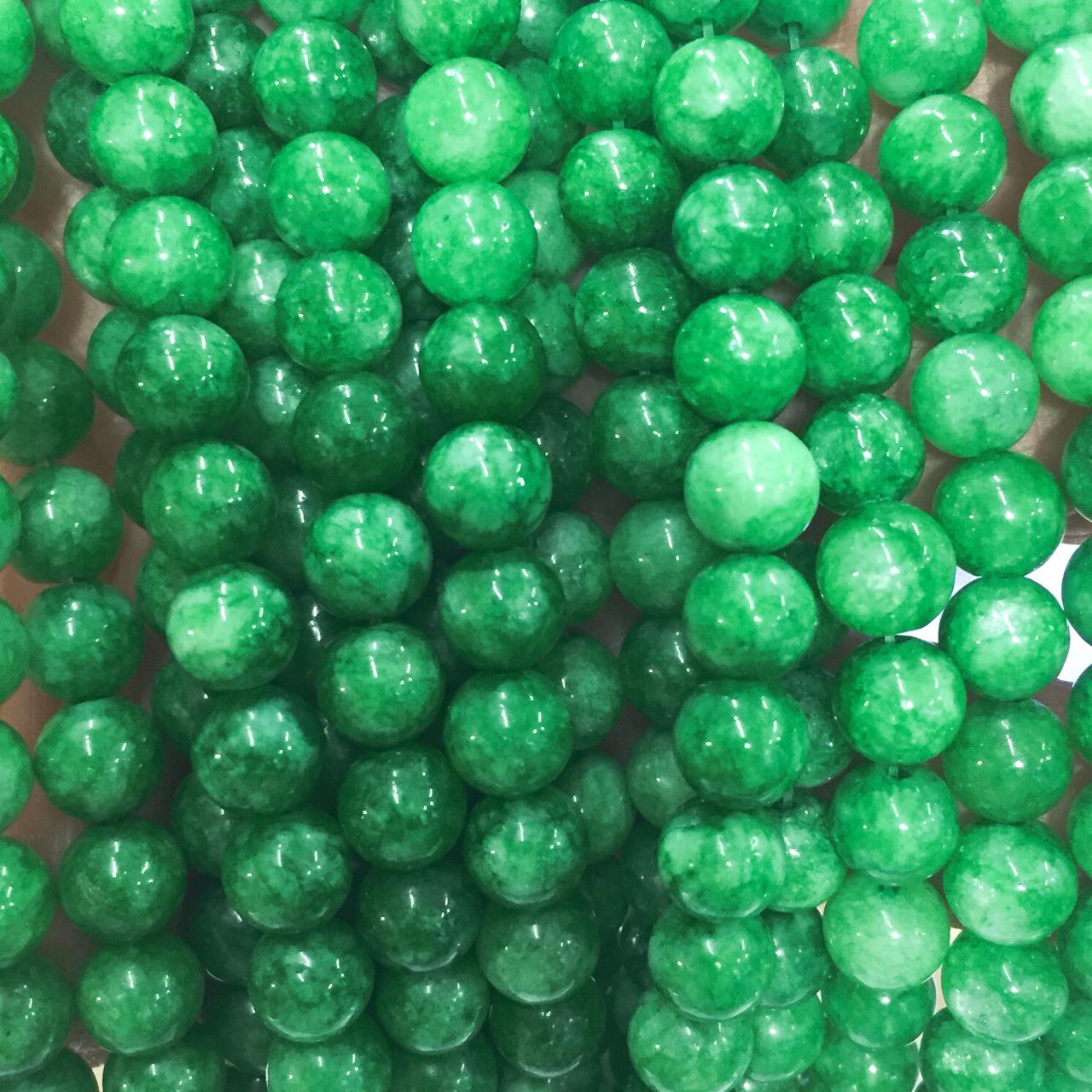 DIY Round Beads: 4mm-16mm for Bracelets & Necklaces Green